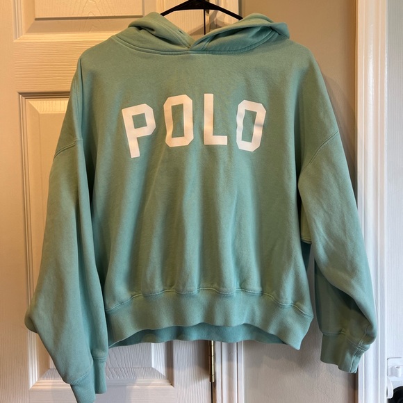 Women’s cropped Polo Ralph Lauren hoodie size XL - Picture 2 of 4